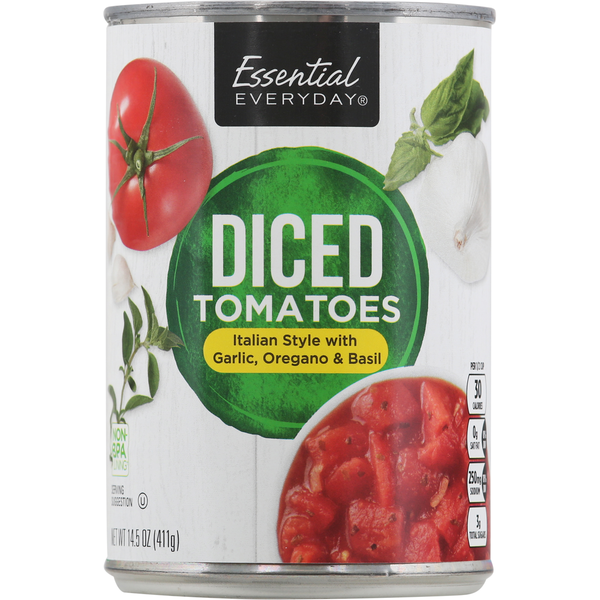 Canned & Jarred Vegetables Essential Everyday Tomatoes, Diced hero