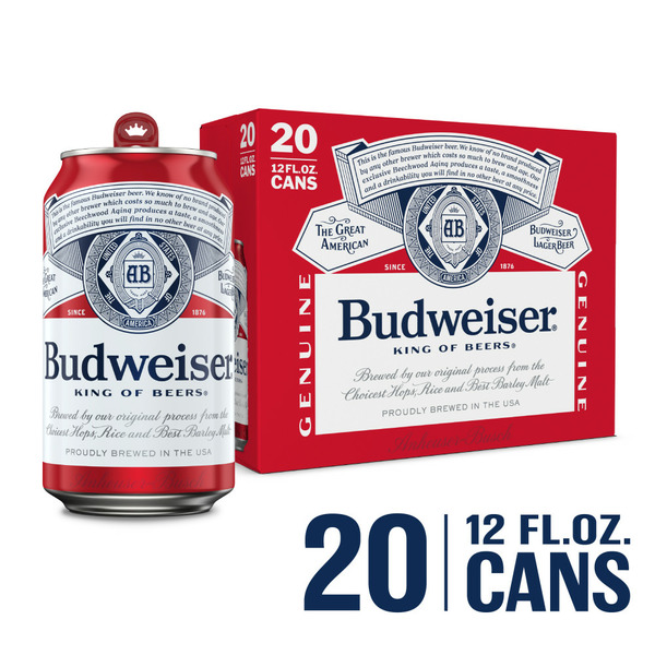 Beers & Coolers Budweiser Beer Can hero