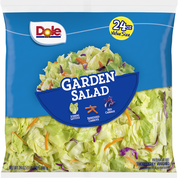 Packaged Vegetables & Fruits Dole Garden Salad, Value Size hero