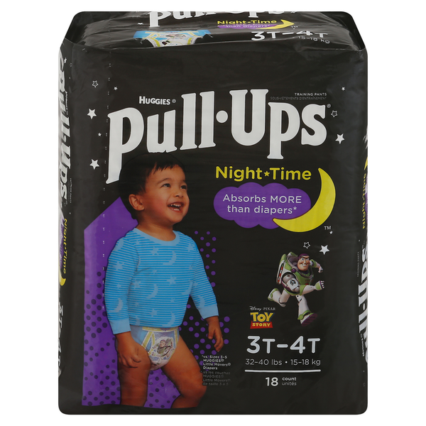 Diapers & Wipes Pull-Ups Boys' Night-Time Potty Training Pants, 3T-4T (32-40 lbs) hero