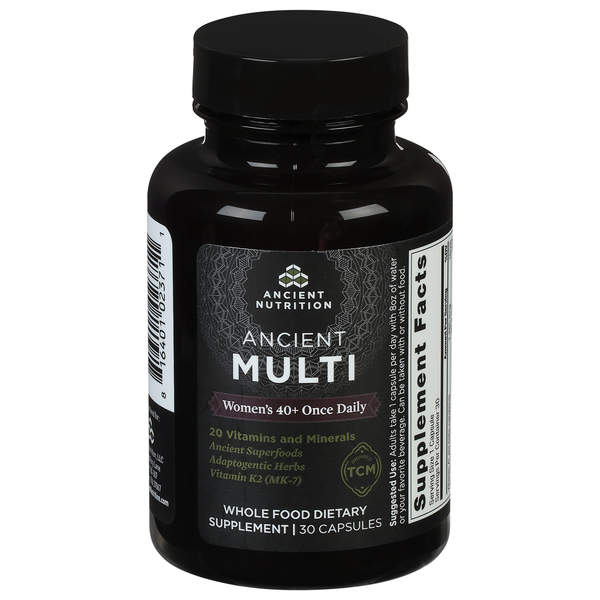 Miscellaneous Supplements Ancient Nutrition Ancient Multi, Women's 40+, Once Daily, Capsules hero