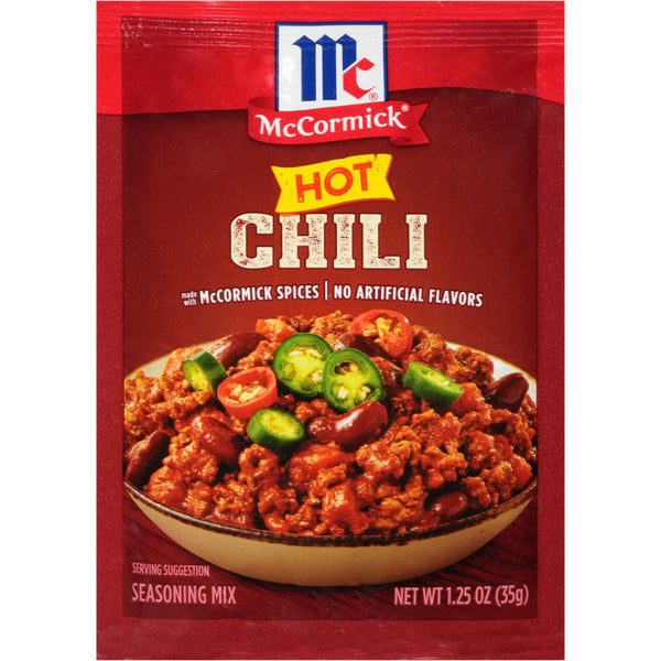 Marinades & Meat Preparation McCormick® Hot Chili Seasoning Mix hero