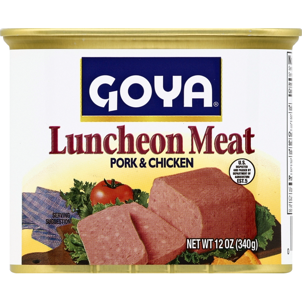 Canned Meat & Seafood Goya Pork & Chicken Luncheon Meat hero