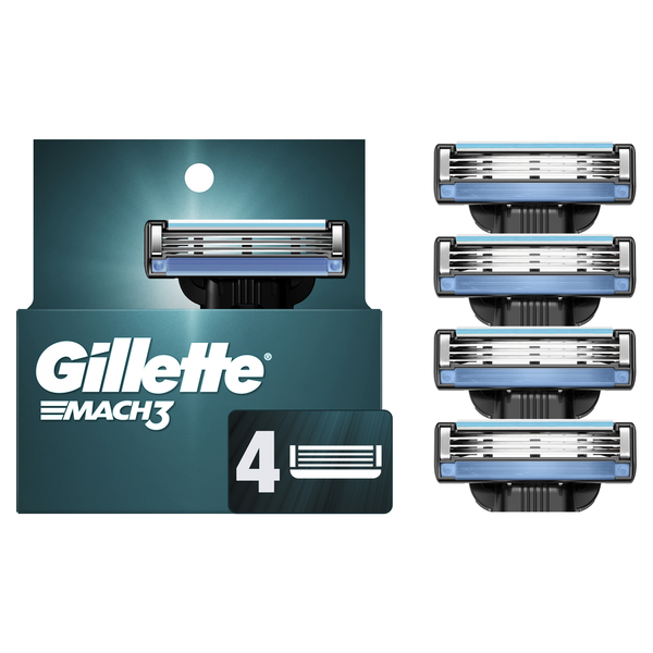 Shave Needs Gillette Razor Refills for Men, 4 Razor Blade Refills hero