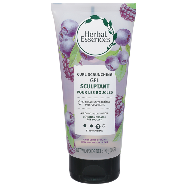 Hair Care Herbal Essences Gel, Scent Notes of Berry, Curl Scrunching, Strong hero