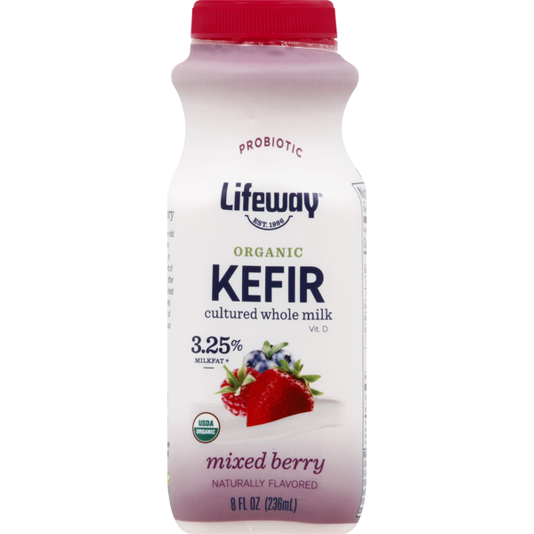 Refrigerated Lifeway Kefir, Organic, Mixed Berry hero