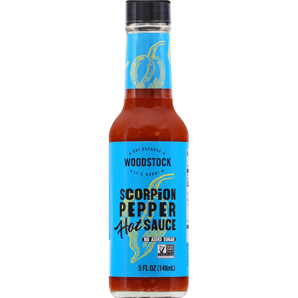 Condiments WOODSTOCK Hot Sauce, Scorpion Pepper hero