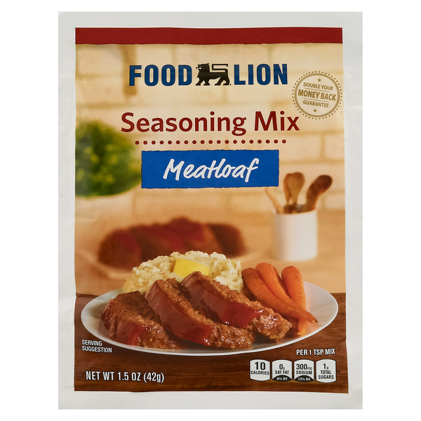 Marinades & Meat Preparation Food Lion Seasoning Mix, Meatloaf hero