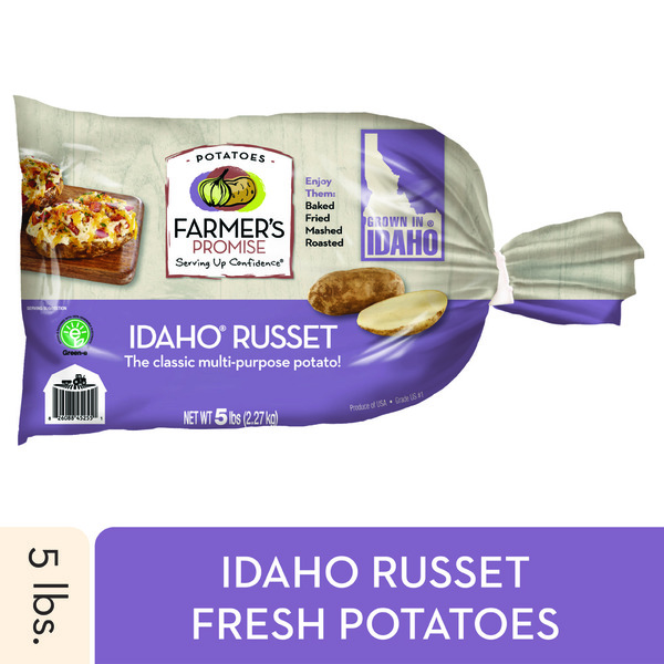 Fresh Vegetables Farmer's Promise IDAHO®Russet Potatoes hero