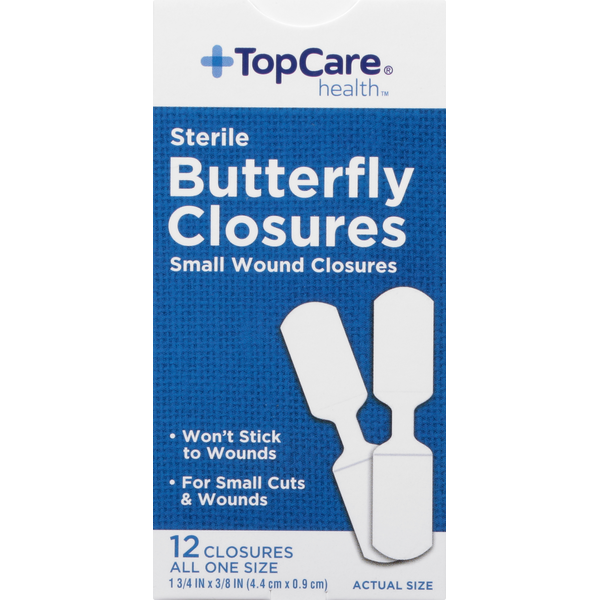 First Aid TopCare Butterfly Closures, Sterile, All One Size hero