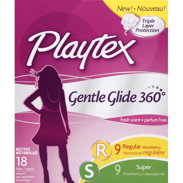 Feminine Care Playtex Tampons, Plastic, Multi-Pack, Fresh Scent Deodorant hero