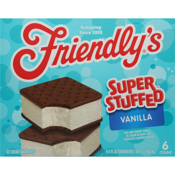 Ice Cream & Ice Super Stuffed Stuffed Vanilla Ice Cream Sandwiches hero