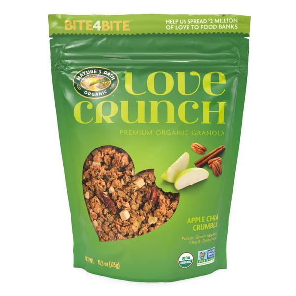 Granola Nature's Path Organic Love Crunch Granola Apple Chia Crumble hero