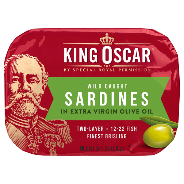 Canned Meat, Seafood & Beans King Oscar Sardines, Wild Caught hero