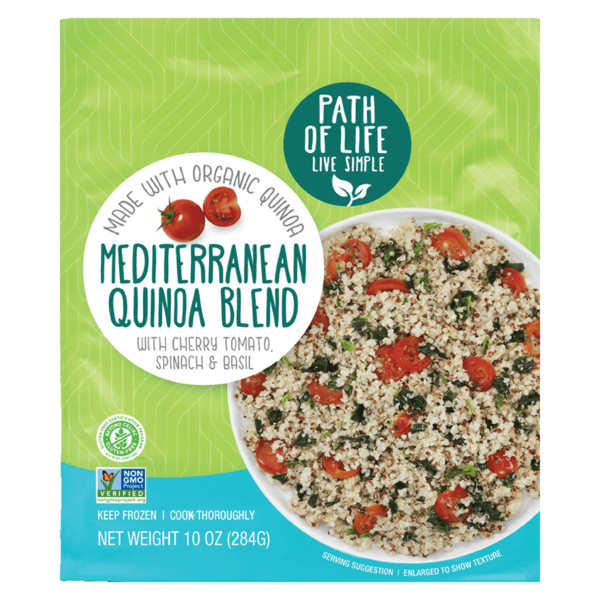 Frozen Meals Path of Life Quinoa Blend, Mediterranean hero