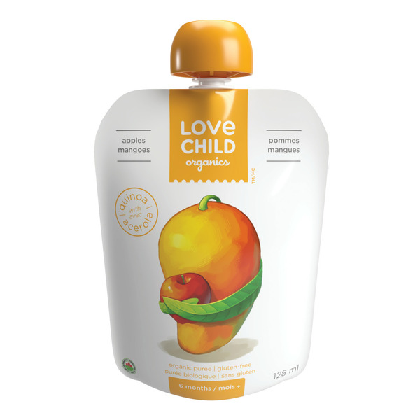 Baby Food, Snacks, & Formula Love Child Apple + Mangoes hero