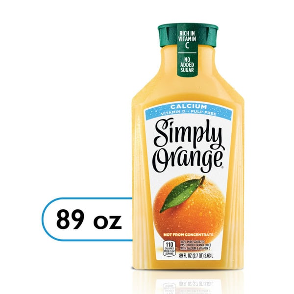 Juice & Nectars Simply Orange Juice Calcium Bottle hero