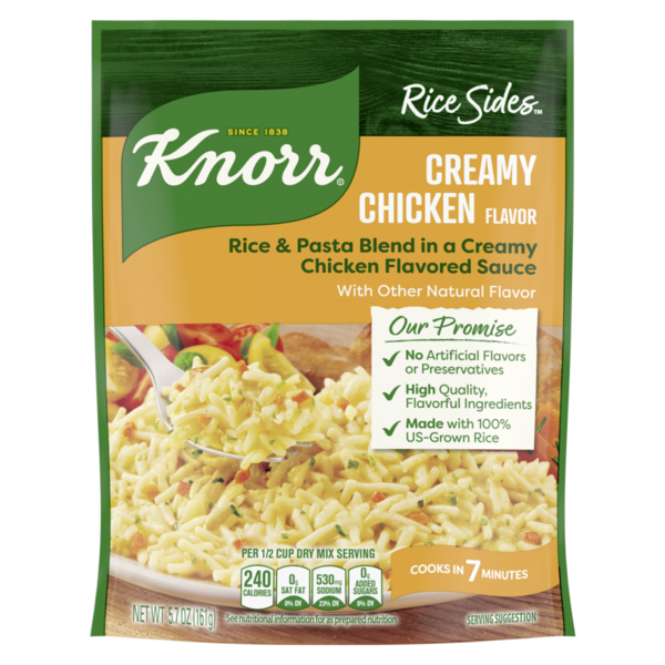 Instant Foods Knorr Knorr Creamy Chicken Long Grain Rice and Vermicelli Pasta Blend Rice Sides hero