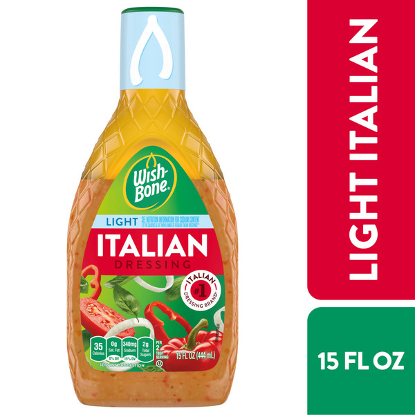 Salad Dressing, Oils & Vinegars Wish-Bone Light Italian Salad Dressing hero