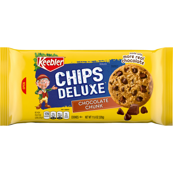 Cookies & Cakes Keebler Chips Deluxe Cookies, Chocolate Chunk hero