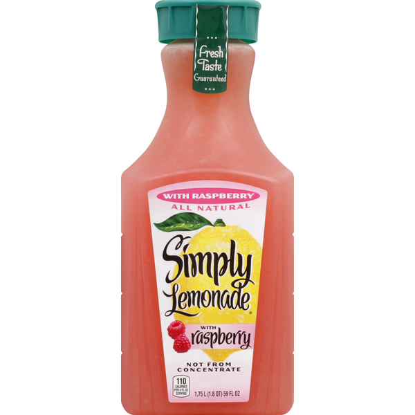 Refrigerated Simply Lemonade W/ Raspberry Bottle hero