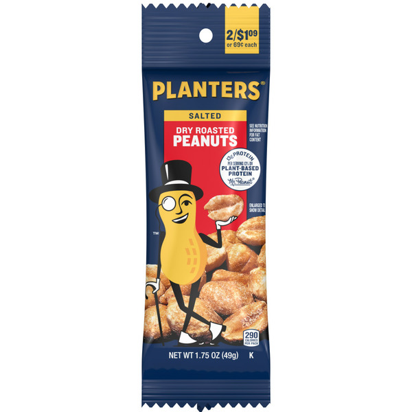 Snacks Planters Dry Roasted Peanuts hero