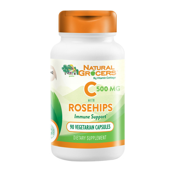 Dietary Supplements Natural Grocers 500mg Vitamin C With Rose Hips Vegetable Capsules hero