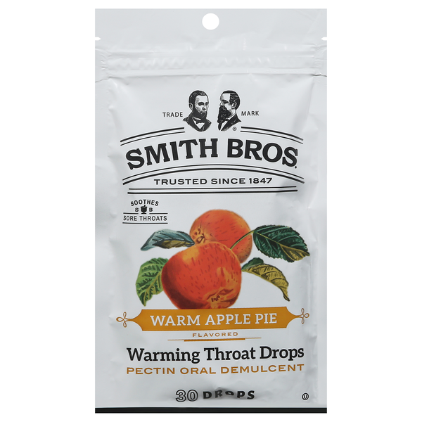 Cold, Flu & Allergy Smith Bros Throat Drops, Warming, Warm Apple Pie hero