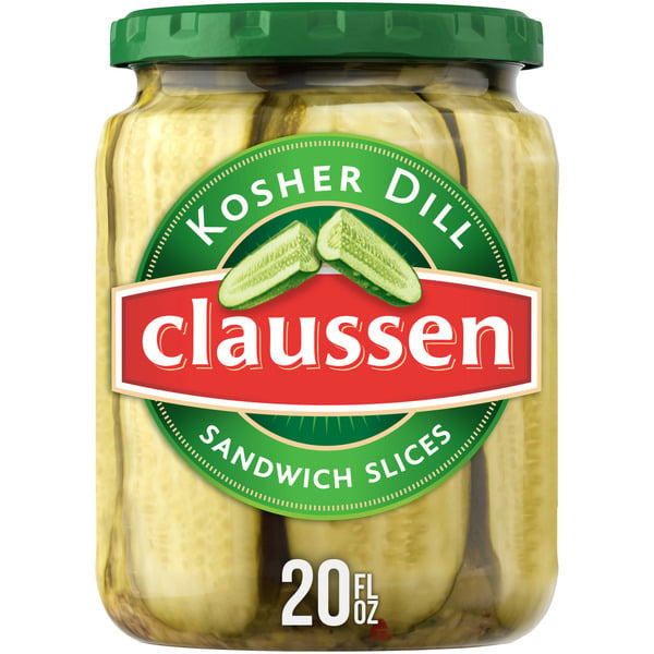 Pickled Goods & Olives Claussen Kosher Dill Pickle Sandwich Slices hero