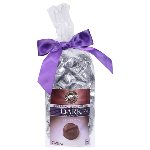 Candy & Chocolate Vermont Nut Free Chocolates Dark Chocolate Drops, 55% Cacao hero