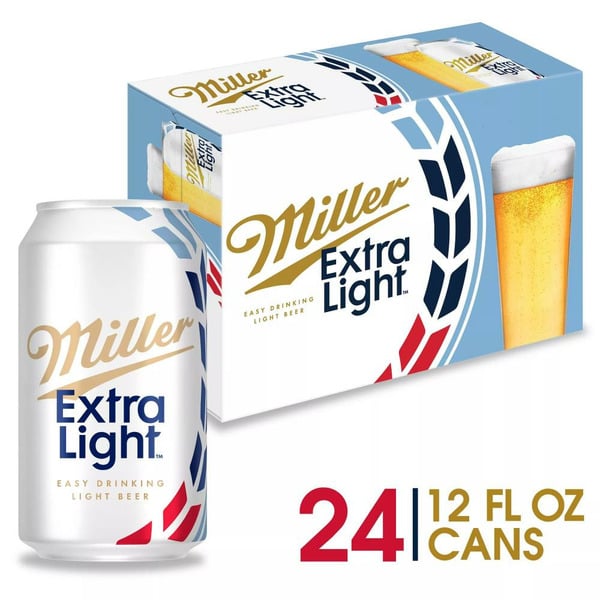 Big Brewery Lager Miller Extra Light Low Calorie Beer hero