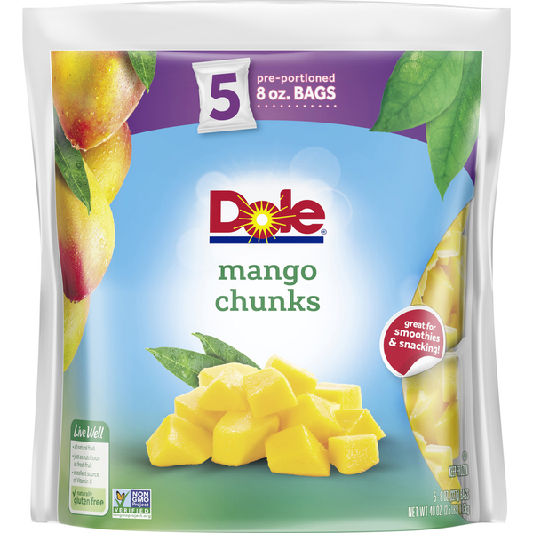 Frozen Produce Dole Mango Chunks Frozen Fruit hero