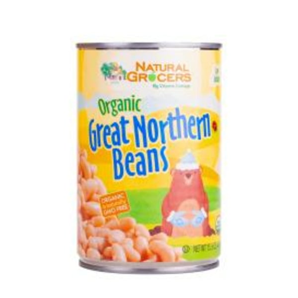 Canned Meals & Beans Natural Grocers Organic Great Northern Beans hero