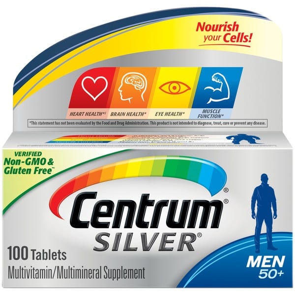 Vitamins & Supplements Centrum Silver® Multivitamin and Multimineral Supplement Tablets For Men 50 Above hero