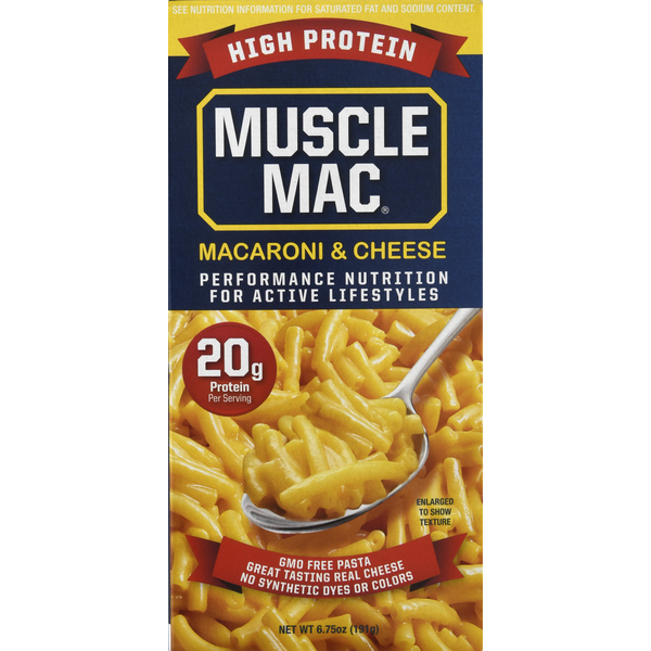 Dry Pasta Muscle Mac Macaroni & Cheese, High Protein hero