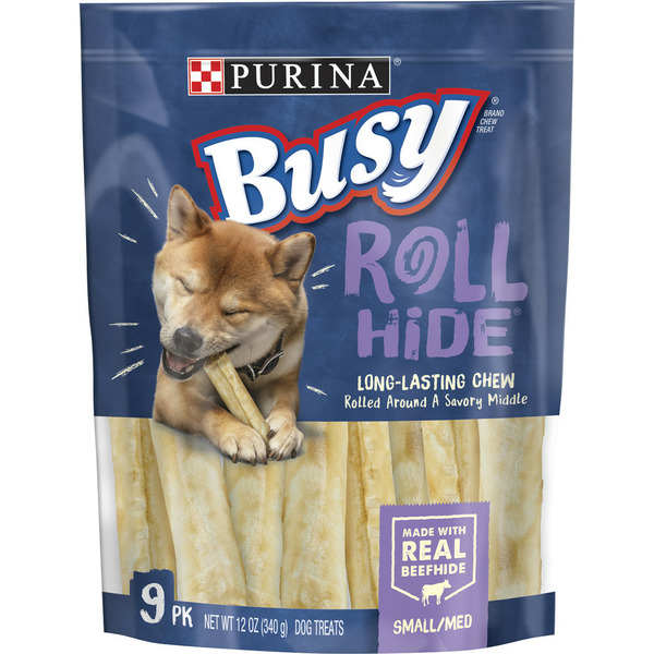 Dog Food & Care Purina Busy Rawhide Small/Medium Breed Dog Bones, Rollhide hero