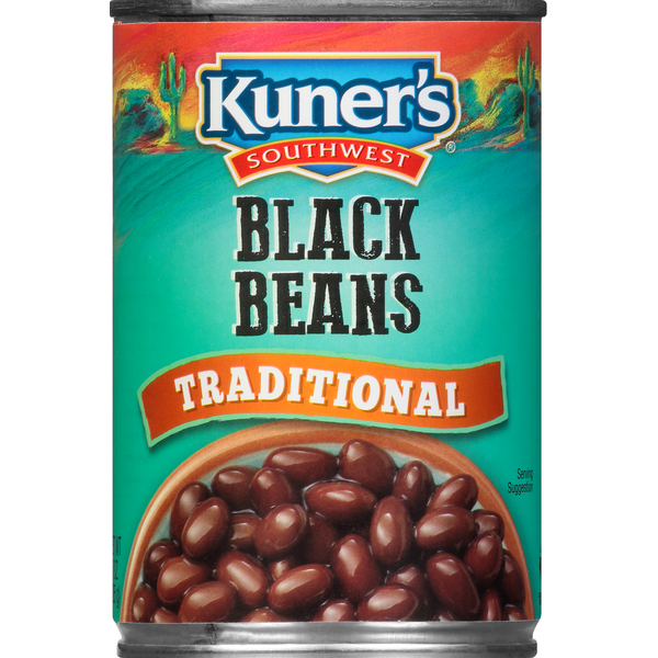 Canned Meals & Beans Kuner's Black Beans, Traditional hero