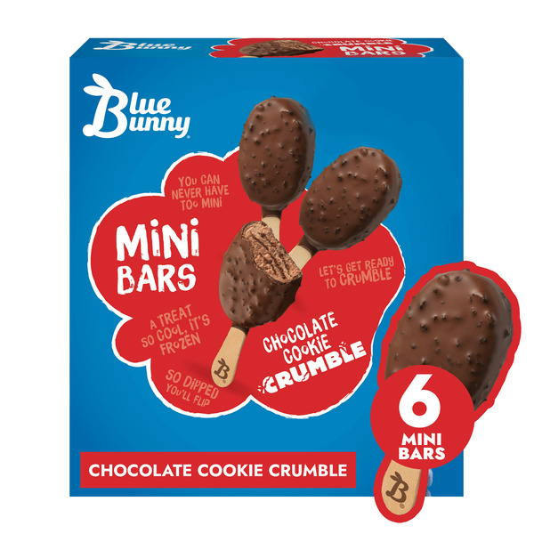 Blue Bunny Chocolate Cookie Crumble Mini Bars hero