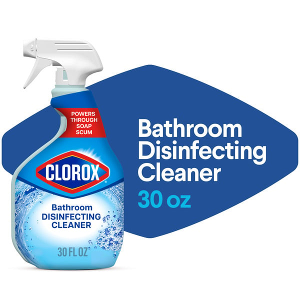 Cleaning Products and Supplies Clorox Disinfecting Bathroom Cleaner, Spray Bottle, 30 Ounces hero