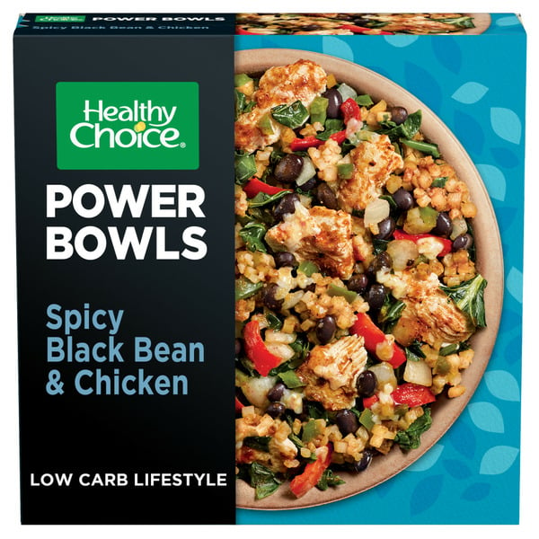 Frozen Meals Healthy Choice Power Bowls Spicy Black Beans, Chicken & Riced Cauliflower Frozen Meal hero