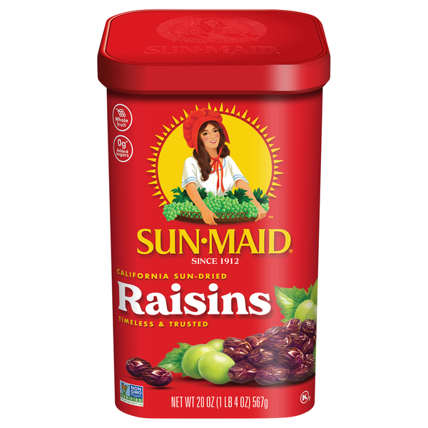 Dried Fruits & Vegetables Sun-Maid California Sun-Dried Raisins - Resealable Canister hero