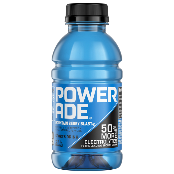 Water, Seltzer & Sparkling Water POWERADE Sports Drink, Mountain Berry Blast hero