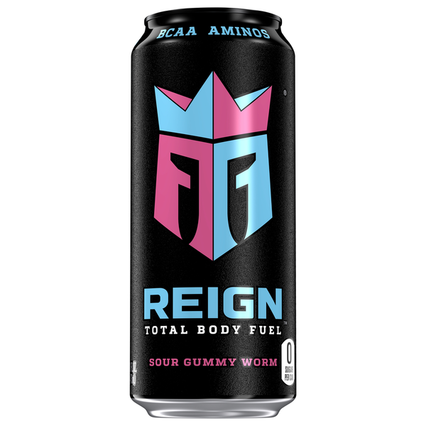 REIGN Energy Drink, Sour Gummy Worm hero