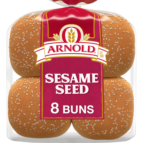 Conventional Breads (Grocery) Arnold 8 count, Sesame Seed Buns hero