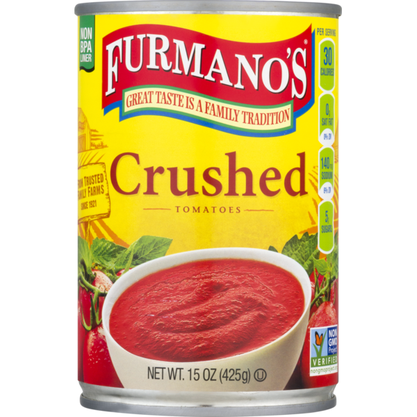 Canned & Jarred Vegetables Furmano's Tomatoes, Crushed hero