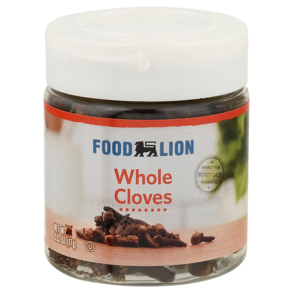 Spices & Seasonings Food Lion Cloves, Whole, Jar hero