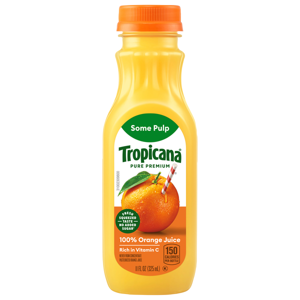 Tropicana 100% Juice, Some Pulp, Orange hero