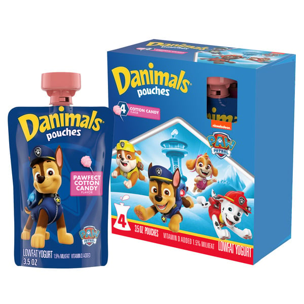 Yogurt Danimals Cotton Candy Squeezable Yogurt hero