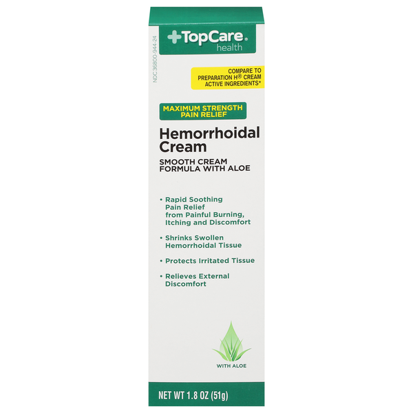 Muscles, Joints & Pain Relief TopCare Hemorrhoidal Cream, Maximum Strength Pain Relief hero