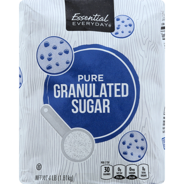 Baking Ingredients Essential Everyday Sugar, Granulated, Pure hero